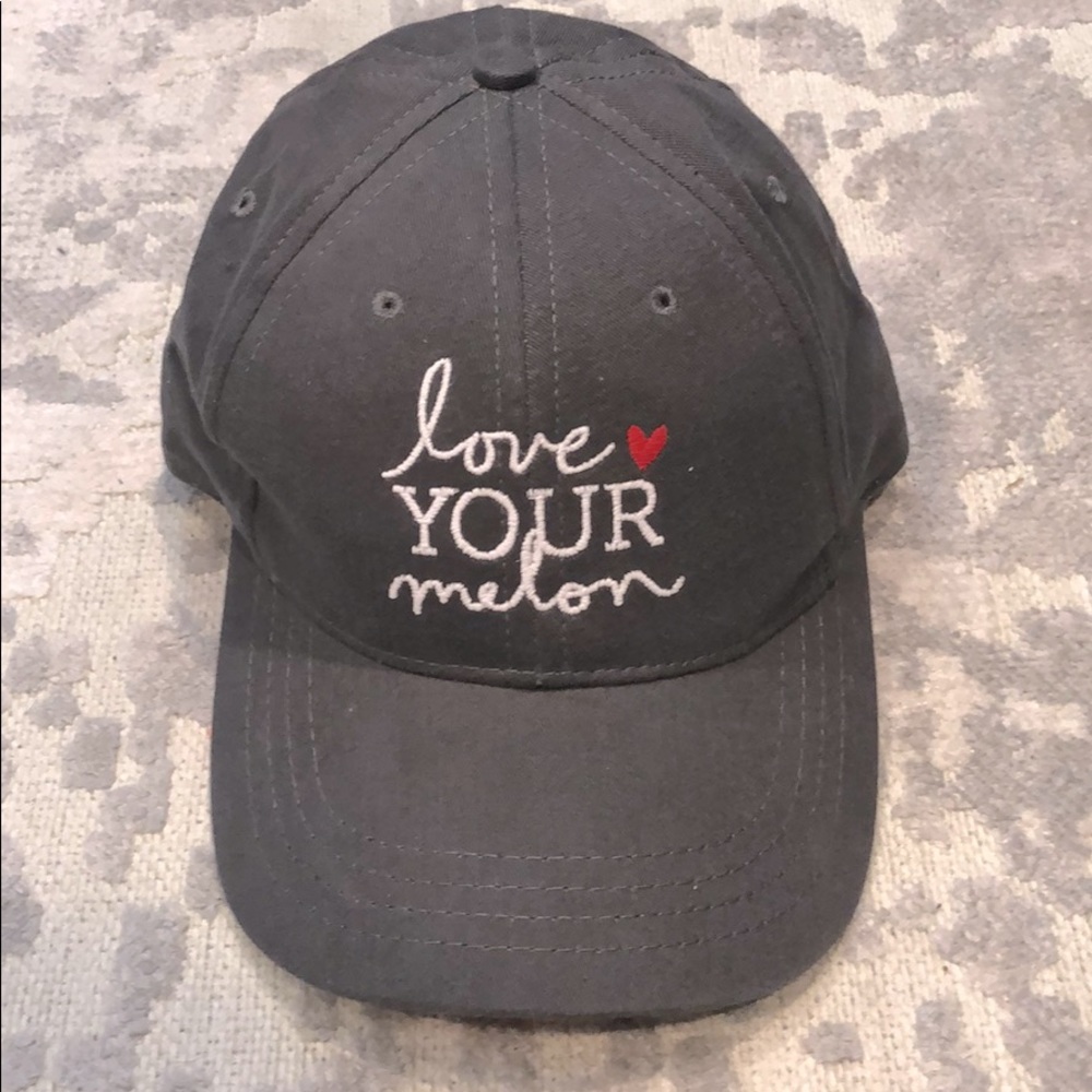 Love your melon gray baseball hat🧢